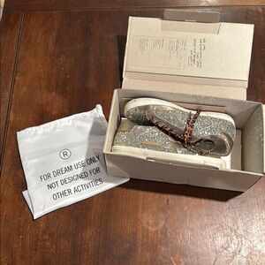 Glitter Sneakers with Leopard Laces